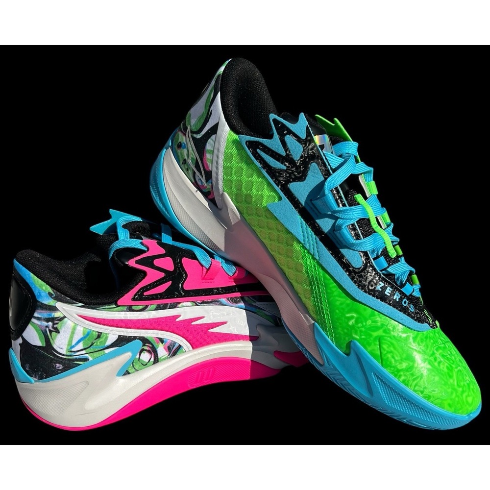 PUMA Scoot Zeros Il 2K Men's Basketball Neon Sneakers Athletic Shoes Size 9.5